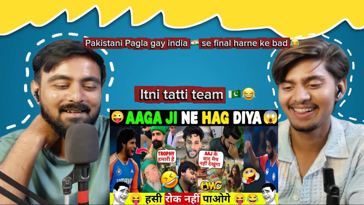 India Beat Pakistan Again Aga ji 28 wala match pak fan Funny Roast (REACTION VIDEO)