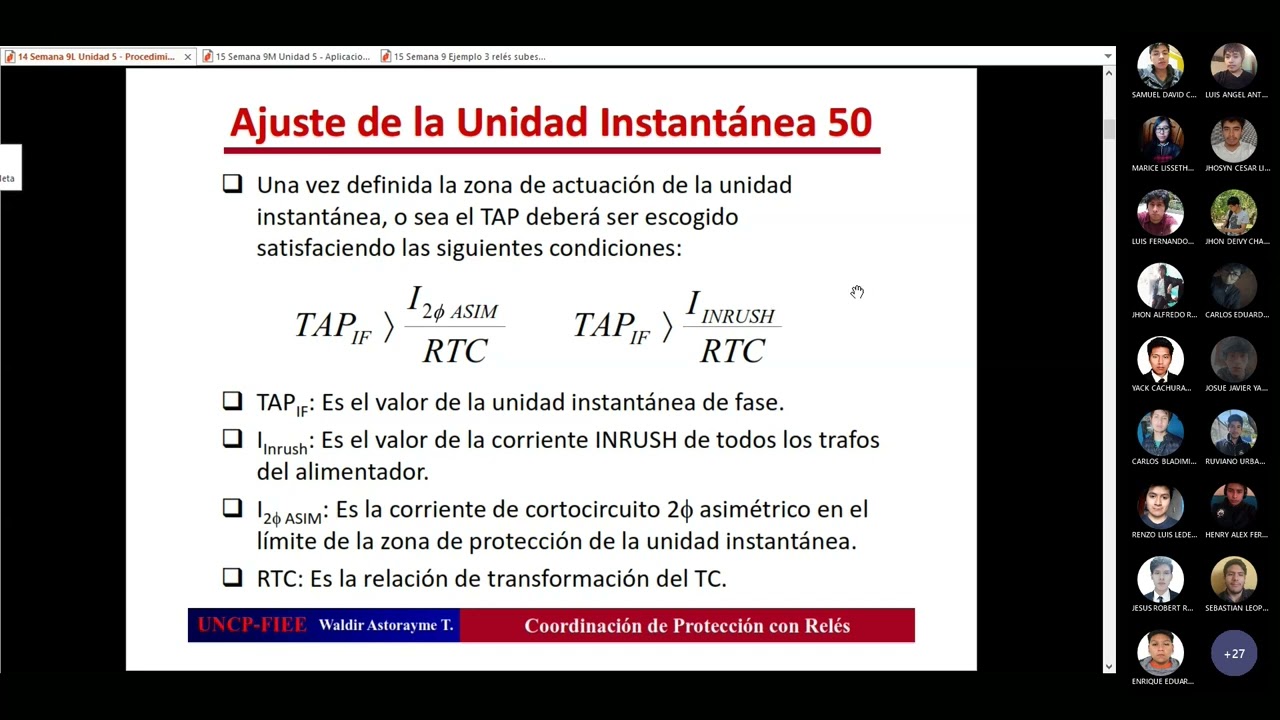 Clase  12_Aplicaciones de Coordinación de Protección con Relés