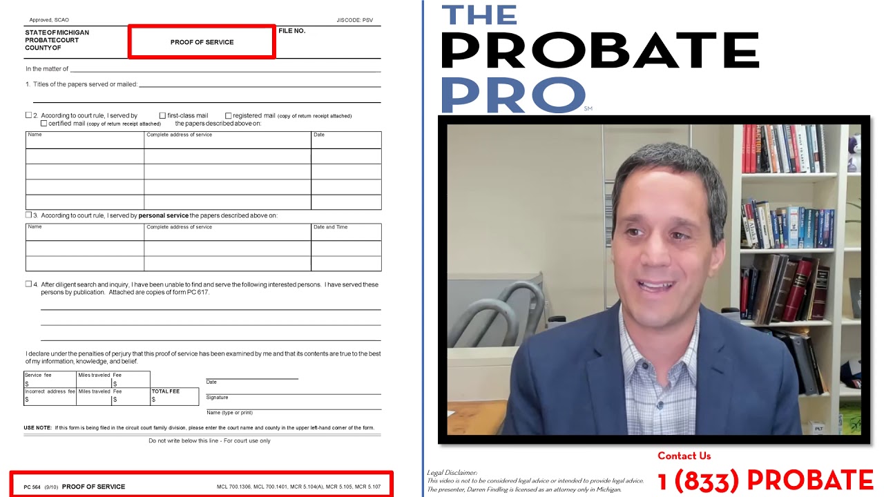 Proof of Service #theprobatepro #probate #ProofofService #process #howto
