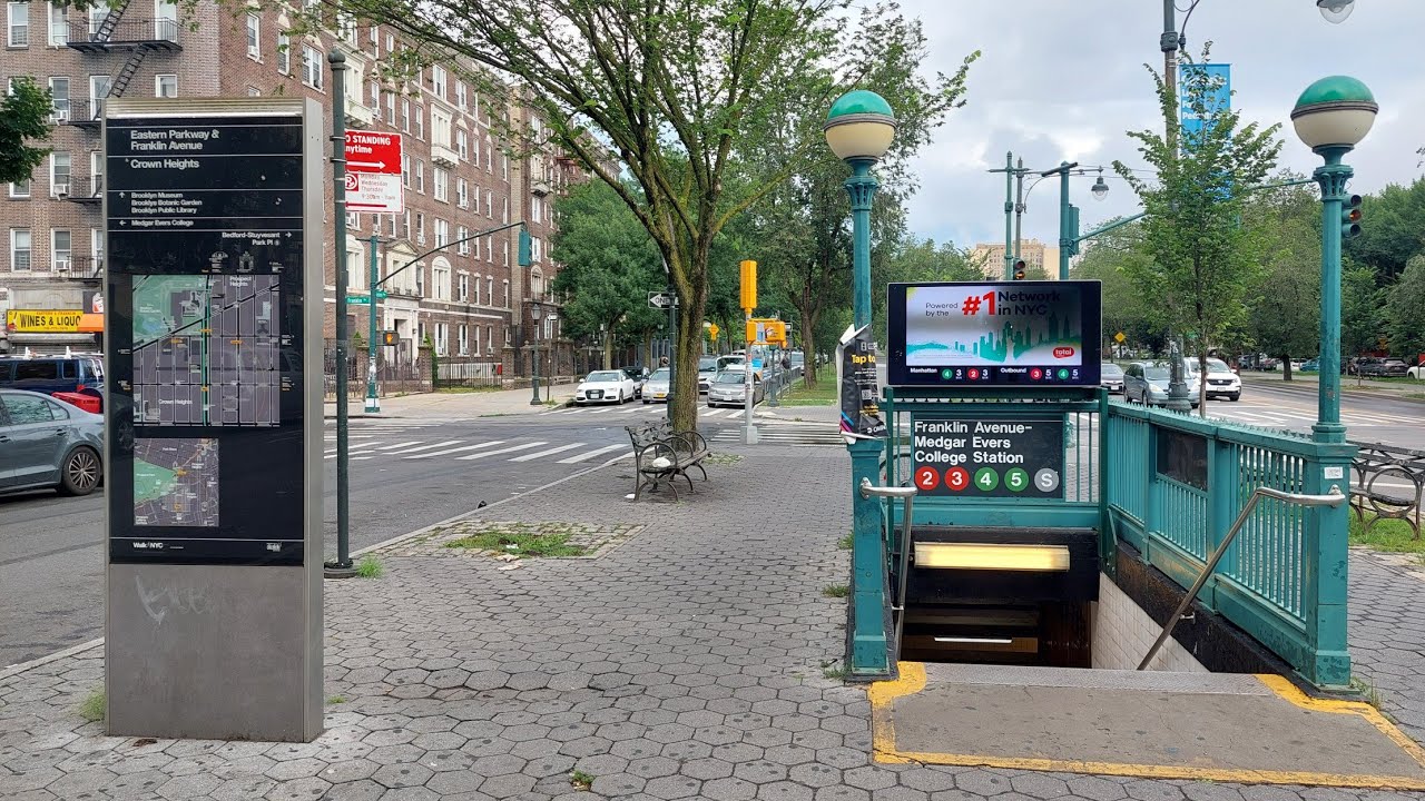 MTA NYC Subway: (2) (3) (4) (5) (S) Trains + A Tour of the Franklin Avenue-Botanic Garden Station 