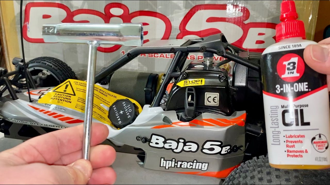 HPI Baja 5B (The Real One) Engine Break-In Done Right - You Only Get One Chance