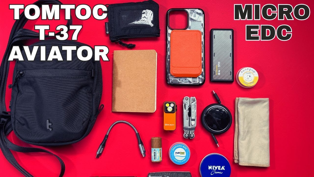 Обзор tomtoc Aviator T37 + обновленная экипировка Micro EDC