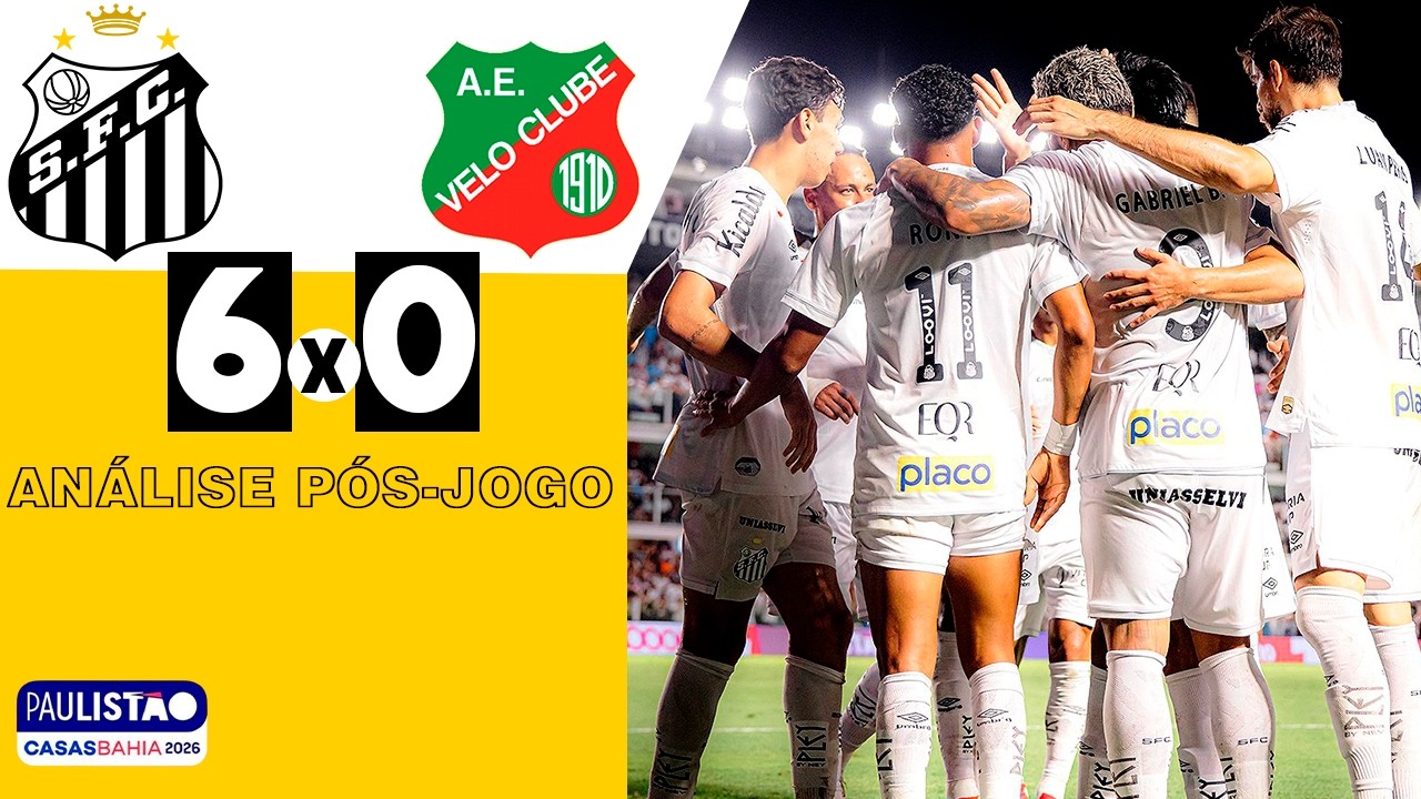 SANTOS 6 x 0 Velo Clube | VITÓRIA E CLASSIFICAÇÃO!