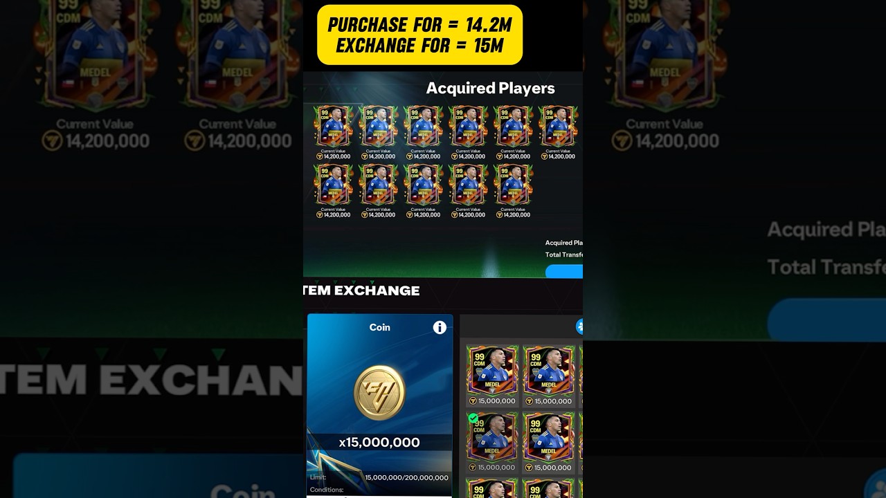 Unlimited coin glitch in Fc Mobile🤑#fcmobile #fifamobile #eafcmobile24 #eafc24 #easports