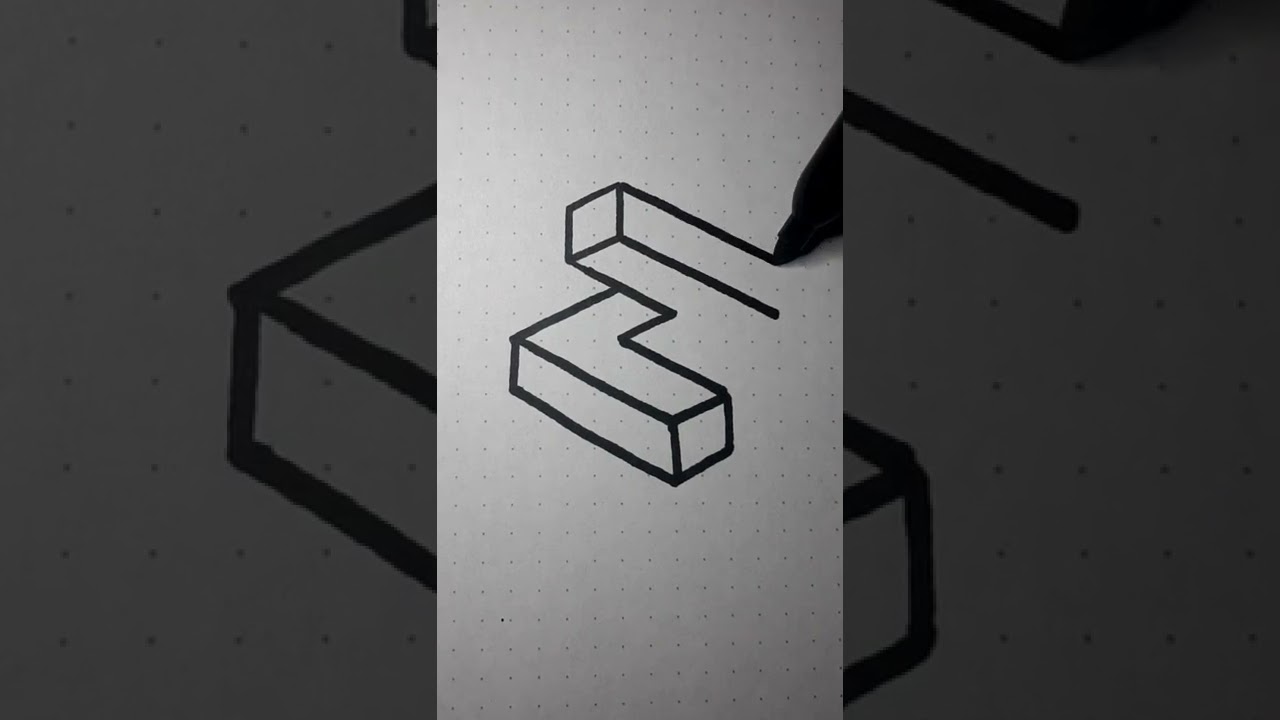 dibujo ilusion &oacute;ptica 3d