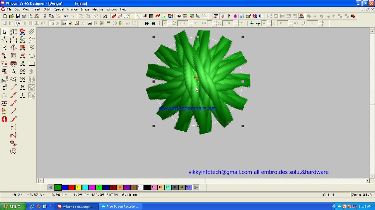 wilcom create motif