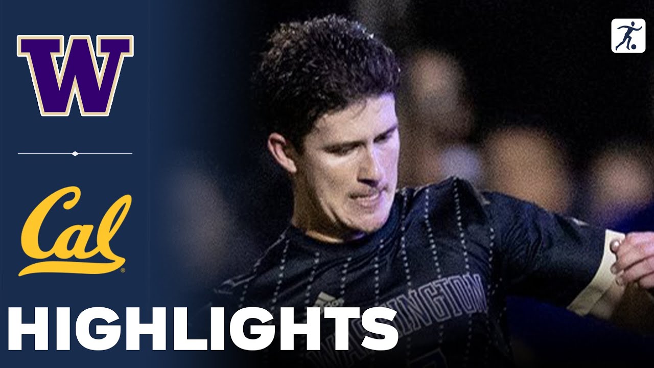Washington vs California | NCAA College Soccer | Highlights - October 19, 2023