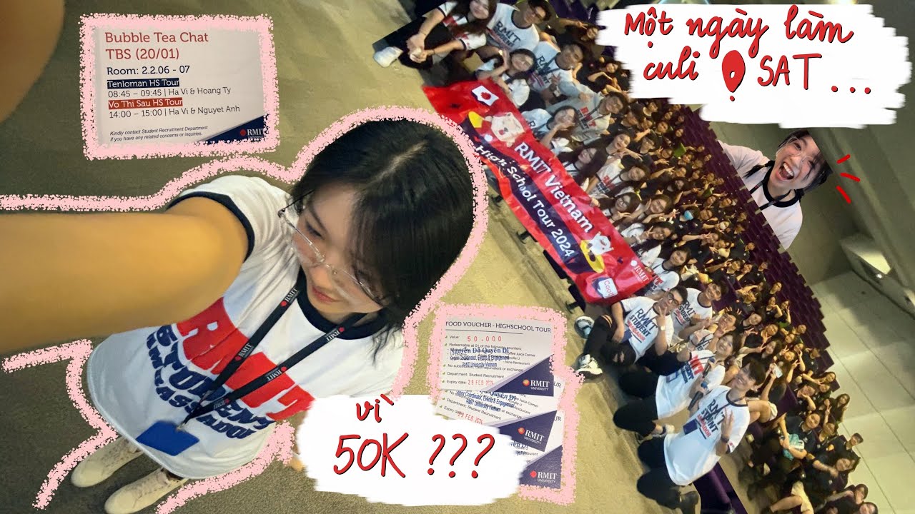 RMIT STUDENT AMBASSADOR LÀ LÀM GÌ? Chạy cả ngày vì voucher 50K 😭