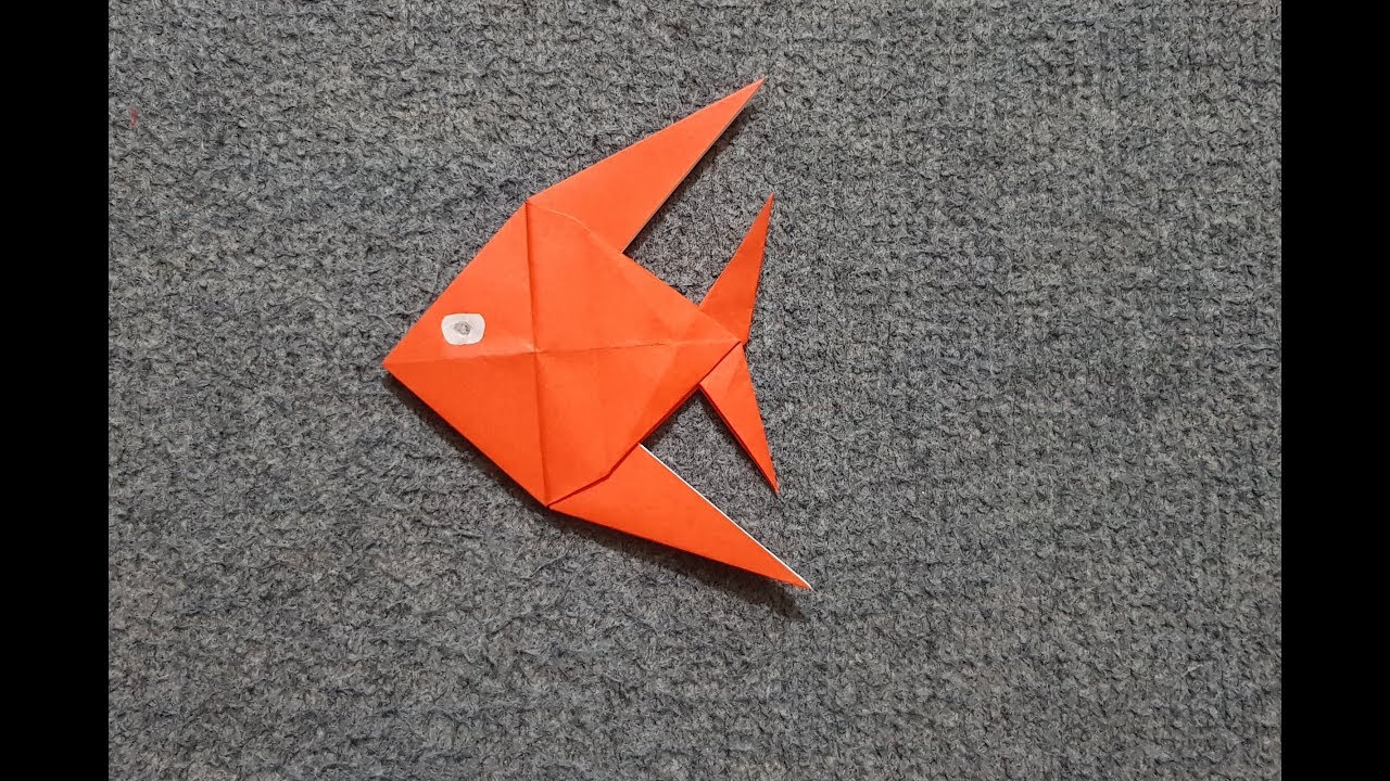ORIGAMI - Hướng Dẫn Gấp Con Cá Vàng Đơn Giản || Nghệ Thuật ORIGAMI