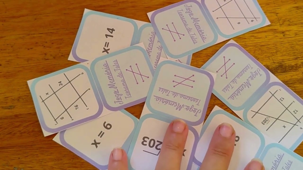 Jogo Memória Matemática Teorema de Tales