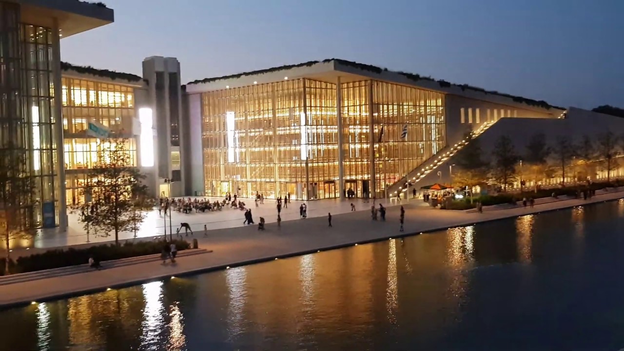 Stavros Niarchos Foundation Cultural Center Athens (4K Video)