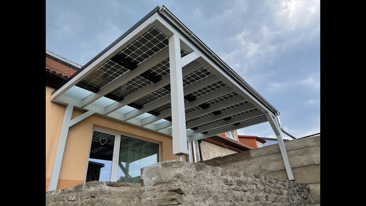 #10 Holzterrassendach mit Glas-Glas Modulen