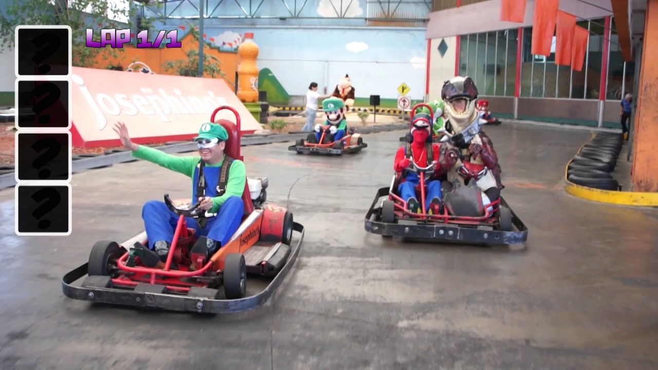 Maskarin y el Dinosaurio entran a Mario Kart / Manito y Maskarin