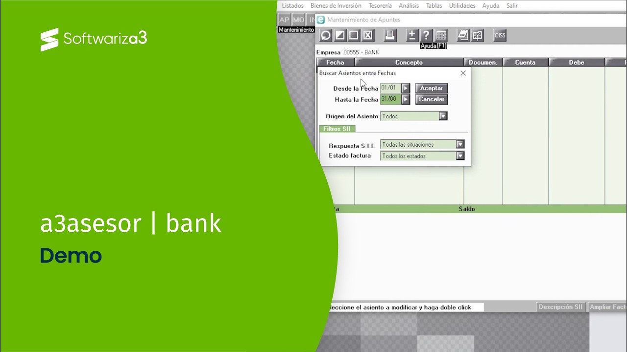 Demo a3ASESOR bank