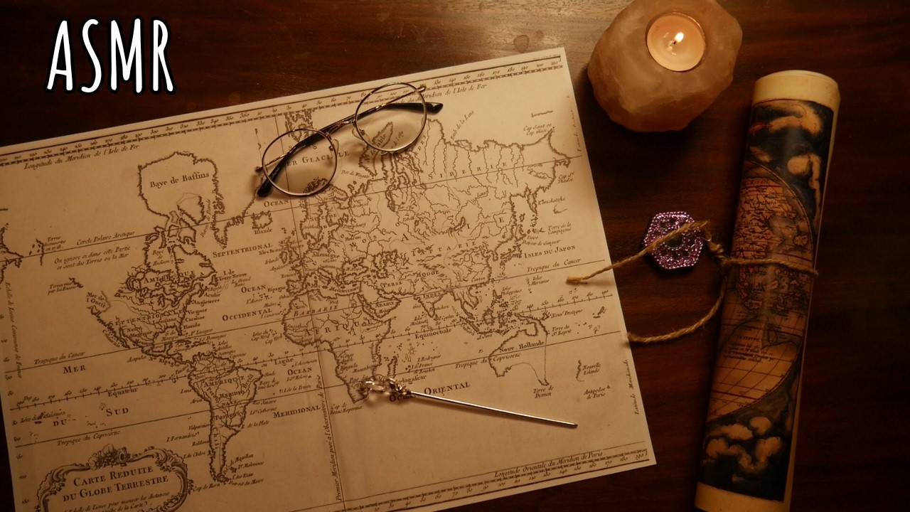 📜 Point & Trace ASMR | Антарктида: великое исследование &mdash; тихая голосовая трассировка карты для сна