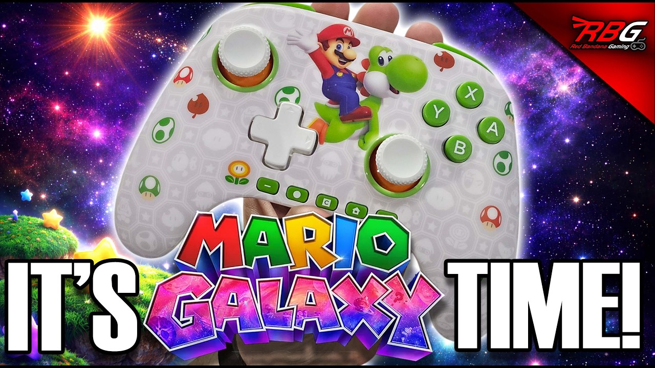 Распаковка и обзор беспроводного контроллера PowerA Advantage Mario & Yoshi Edition для Nintendo ...