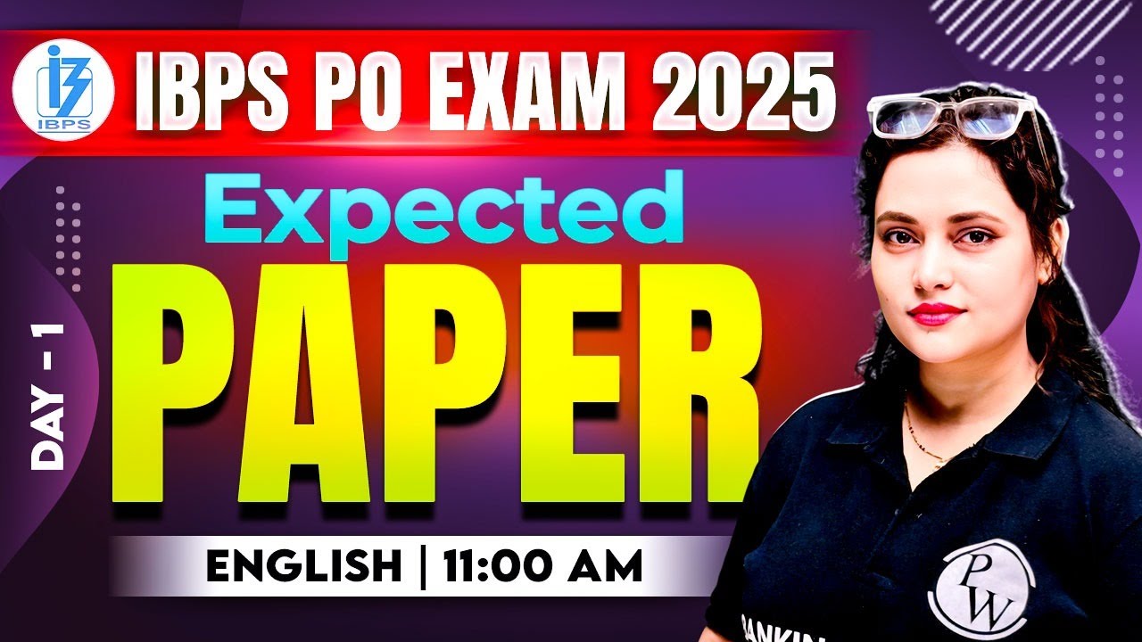 IBPS PO Preparation 2025 | IBPS PO English Expected Paper | by Rupam Ma'am #1