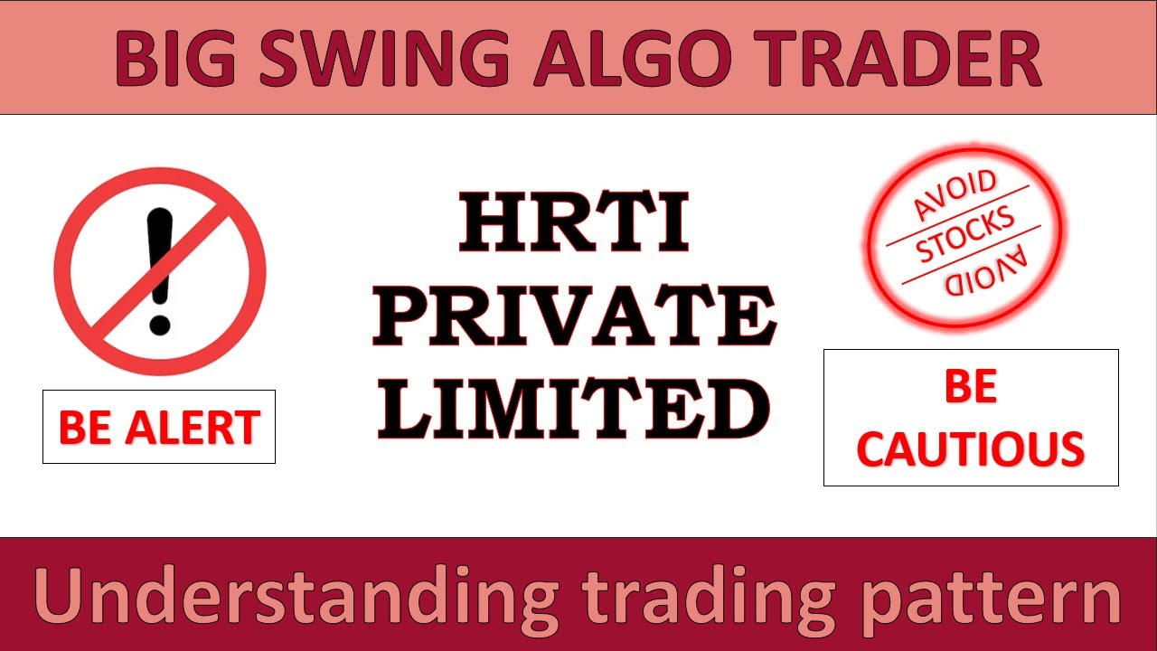 HRTI PRIVATE LIMITED | FAILED INTRADAY TRADER | SILENT BUYER BUT BULK SELLER | HFT | ALGO TRADER