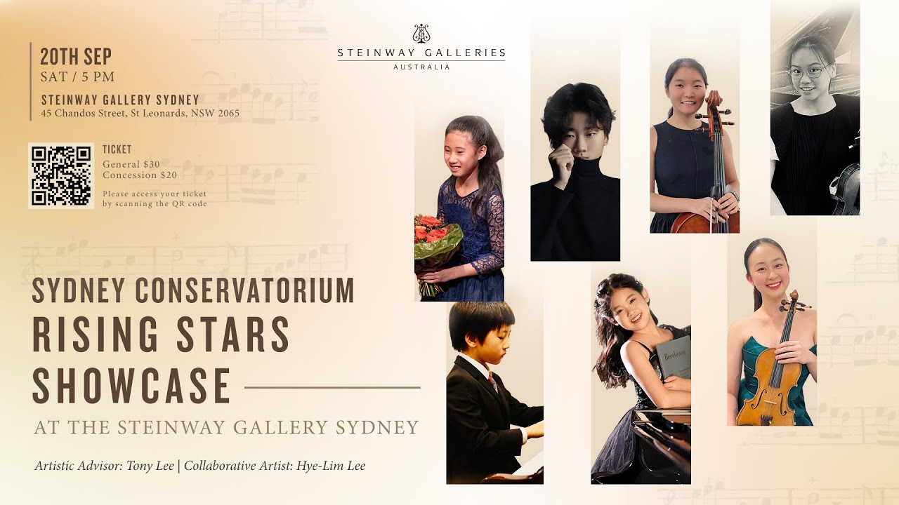 Rising Star Showcase at Steinway Gallery 20/09/2025