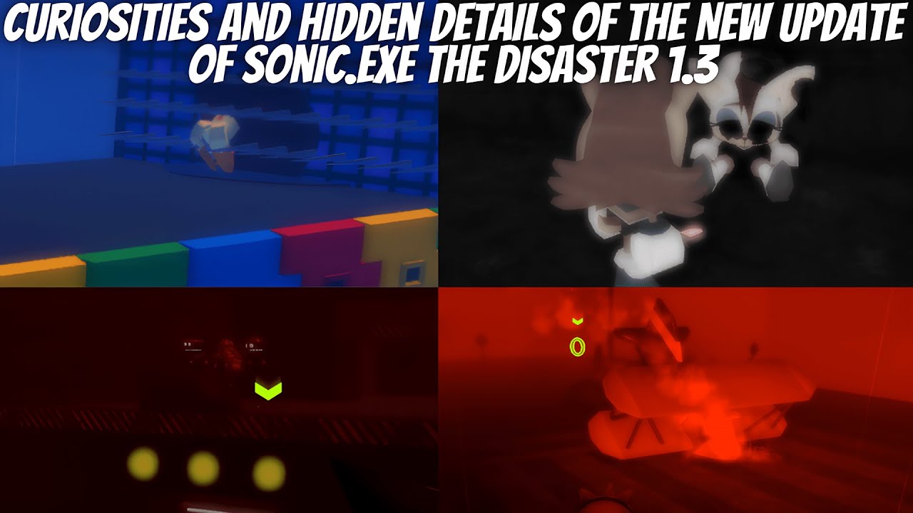Curiosities and Hidden Details of the new Sonic.exe The Disaster 1.3 update.