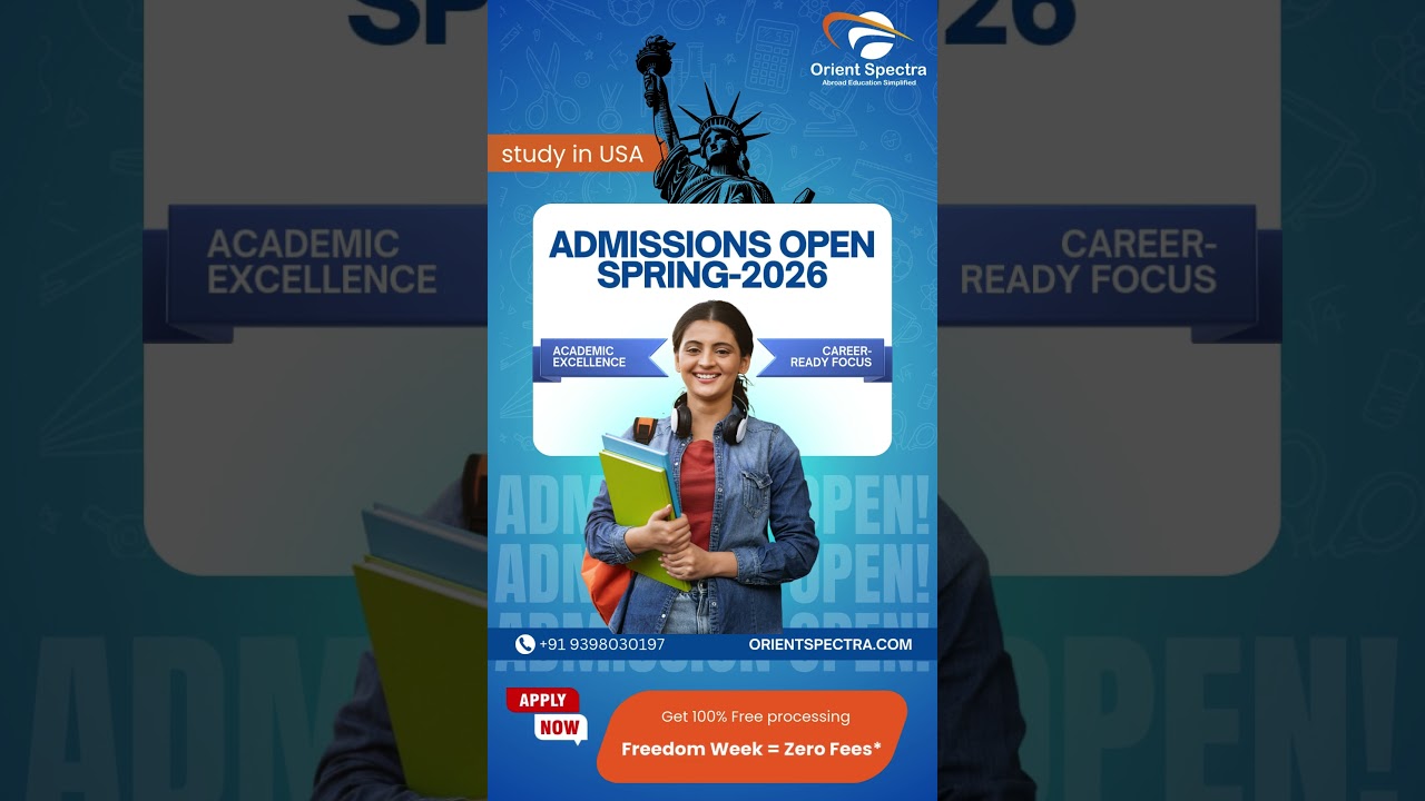 Dreaming of the USA? Spring Intake 2026 admissions are now open!