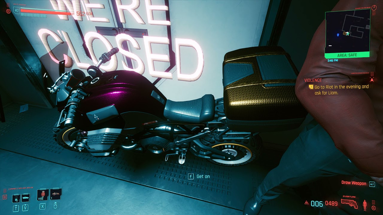 Glitching into Riot Club Before Mission Start - Cyberpunk 2077