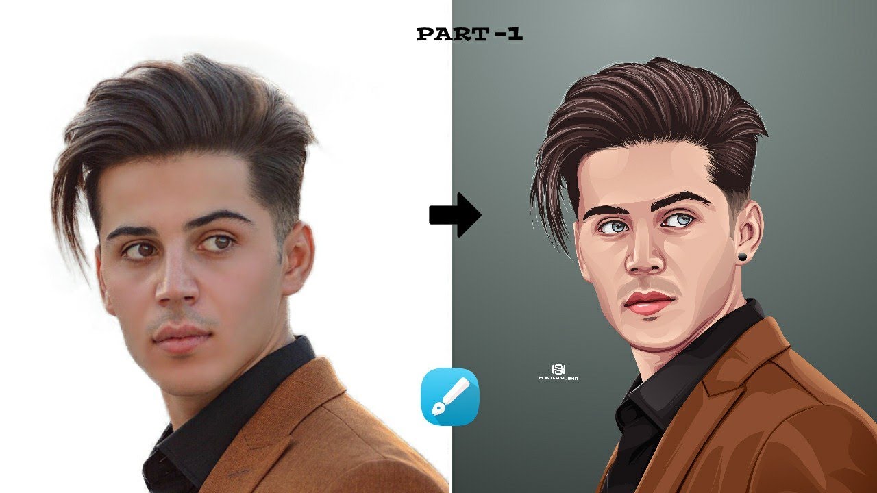 Vector/Cartoon Art Design Tutorial Step by Step Video In | INFINITY DESIGN | part -1