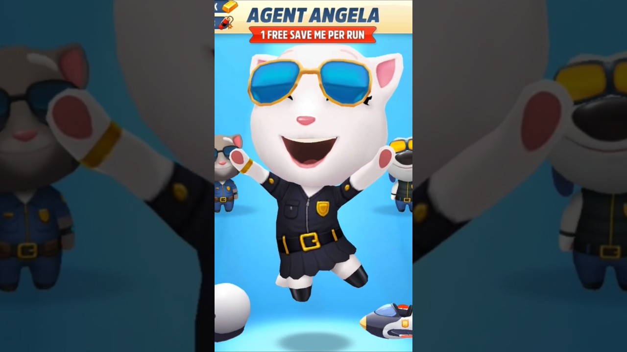 Agent Angela cuteee🥰 #shorts #ytshorts #yt #satisfying #funny #trend #mobilegaming #talkingtom #cute