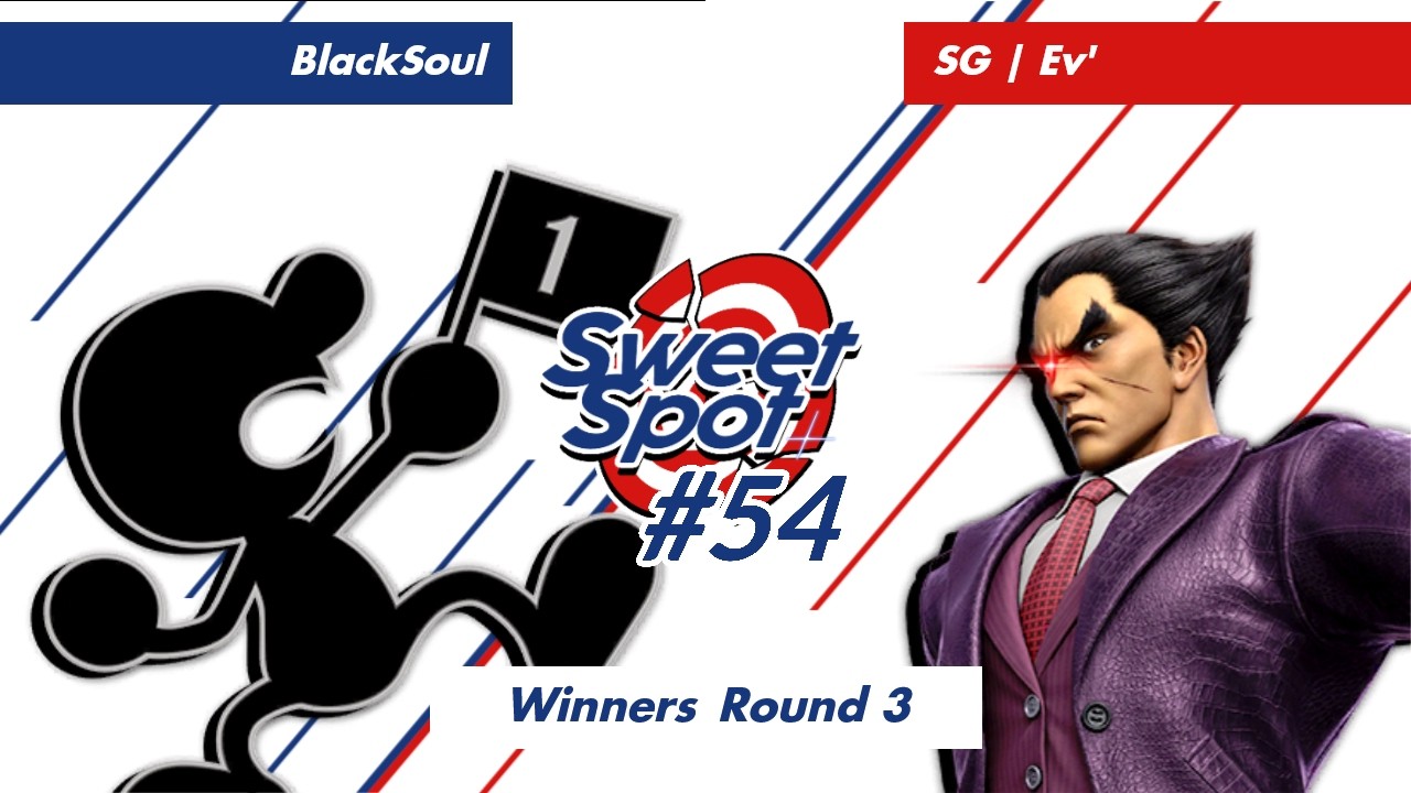 Sweetspot #54 Winners Round 3 - BlackSoul (Mr Game & Watch) VS SG | Ev' (Kazuya)