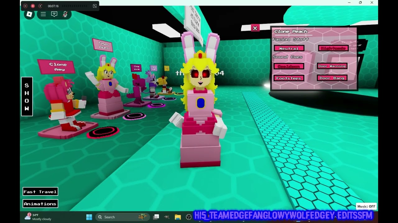 Roblox Simple FNAS Roleplay Part 2 Showcasing the AU characters