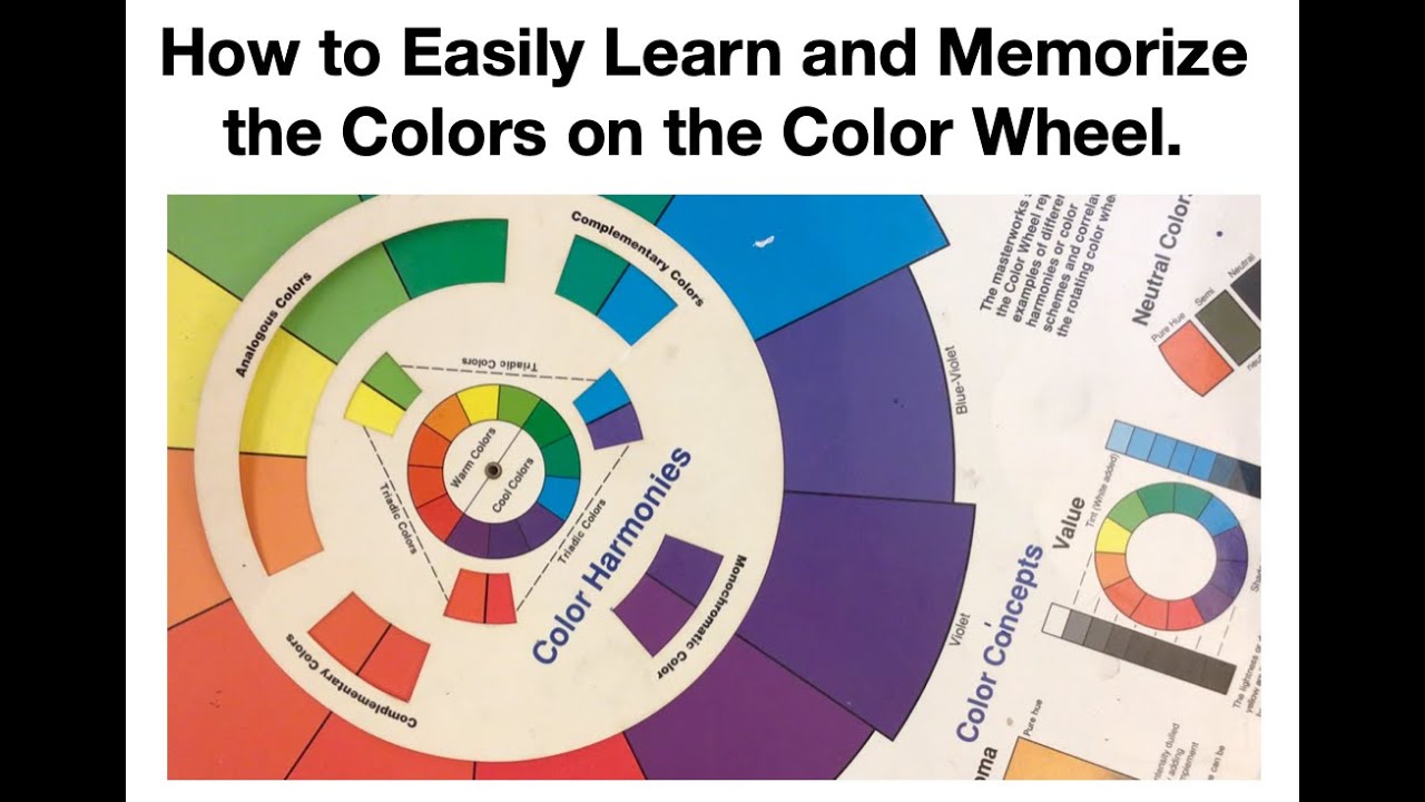 How to Easily Learn and Memorize the Colors on the Color Wheel.