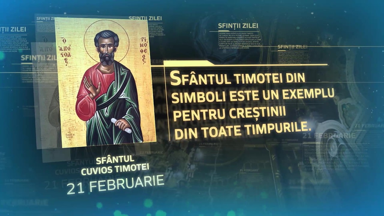 Sfântul Cuvios Timotei – 21 februarie #Sinaxar