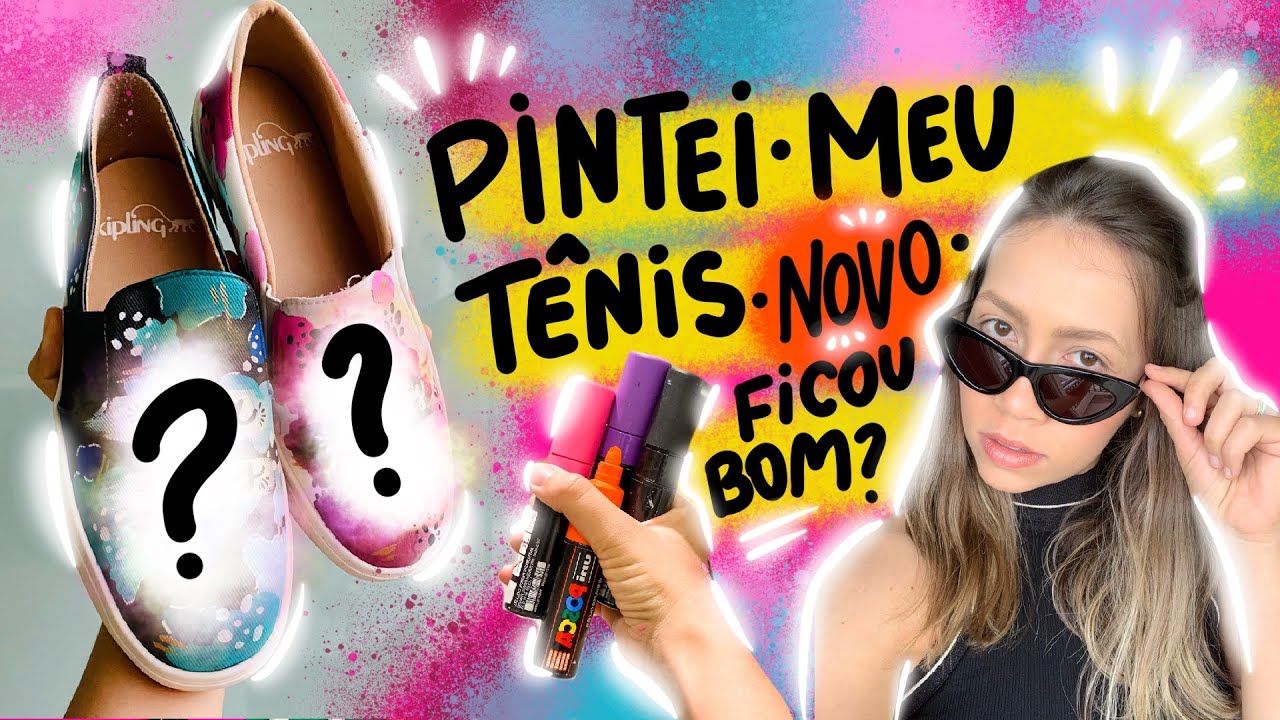 PCOMO PINTAR UM T&Ecirc;NIS COM CANETA POSCA | KAROL STEFANINI