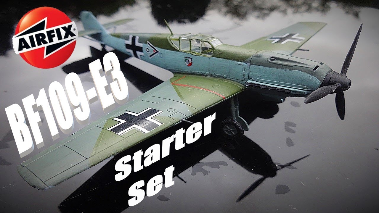 Airfix Messerschmitt BF109-E3 Starter Set. Review & Build.