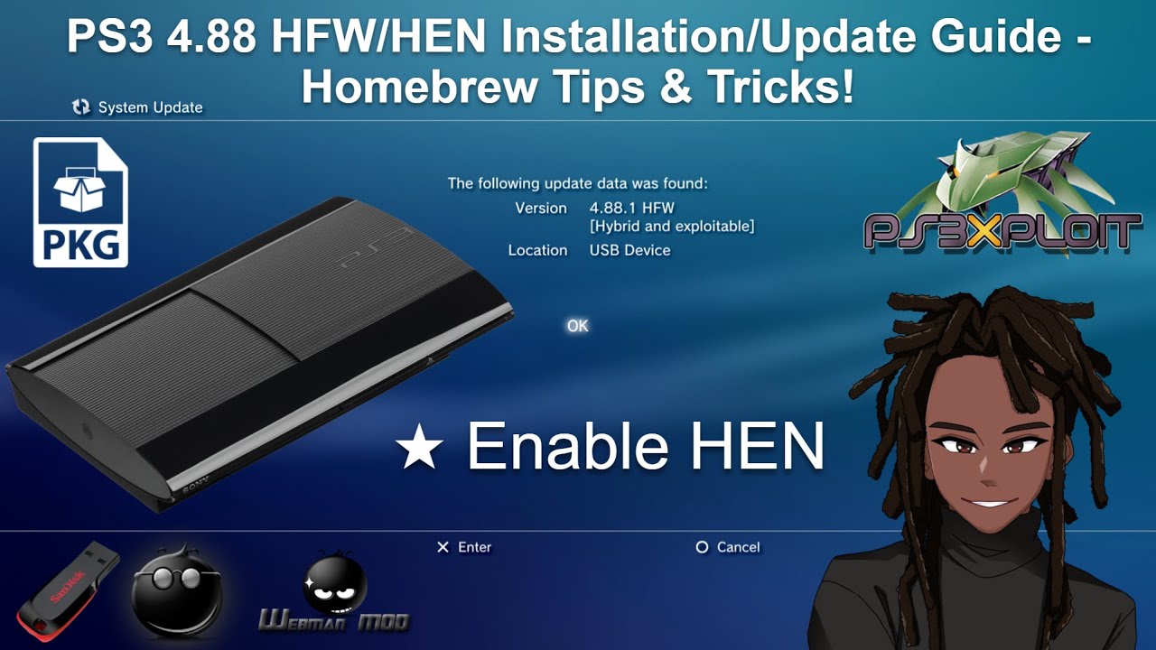 PS3 4.88 HFW/HEN Installation/Update Guide - Homebrew Tips & Tricks! (For Beginners) | Comprehensive