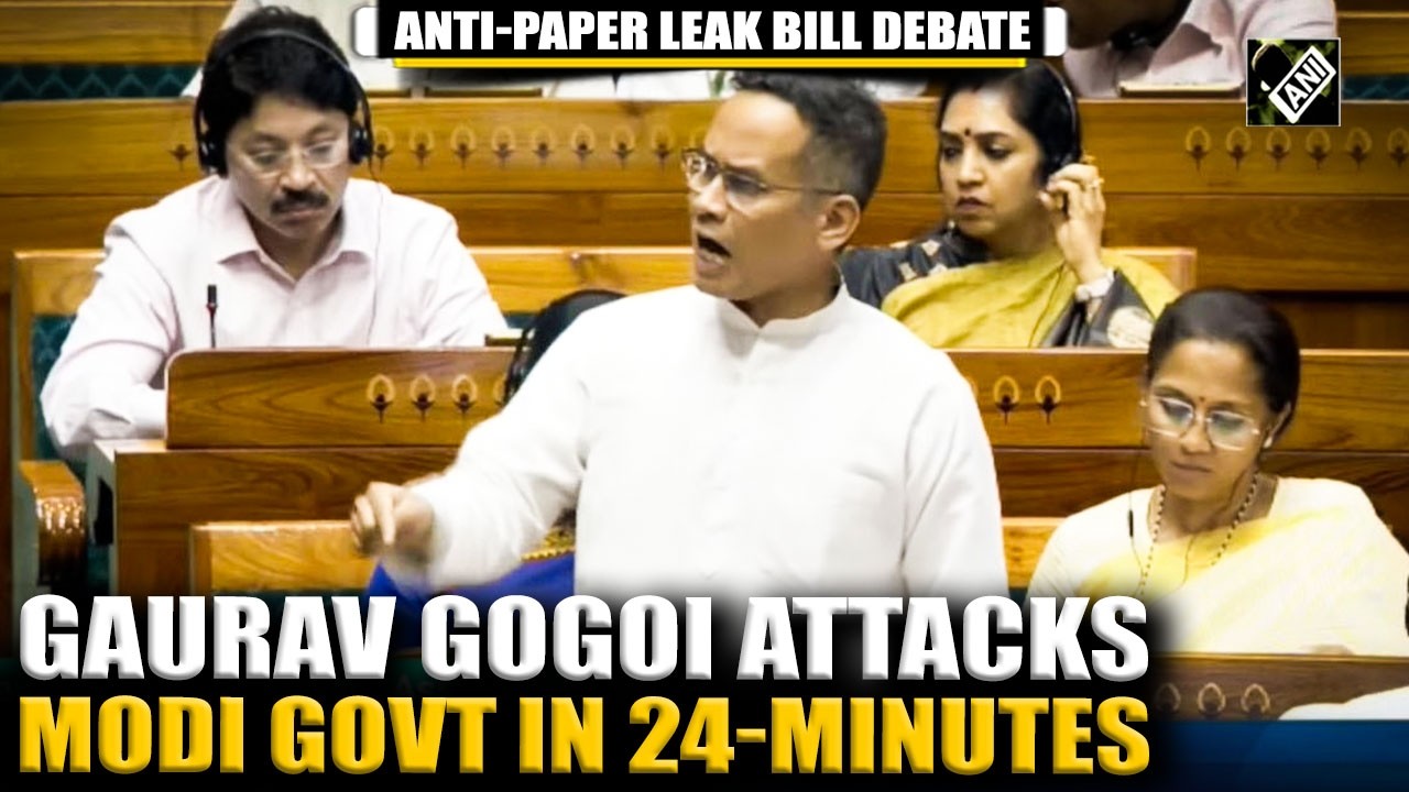 Gaurav Gogoi launches fiery attack on Modi Govt in Lok Sabha during Anti-Paper Leak Bill Debate