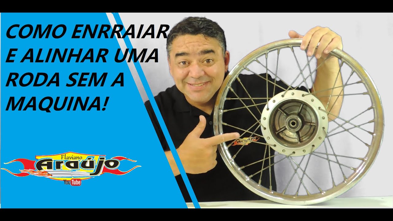 COMO MONTAR E ALINHAR UMA RODA DE MOTO SEM MAQUINA.