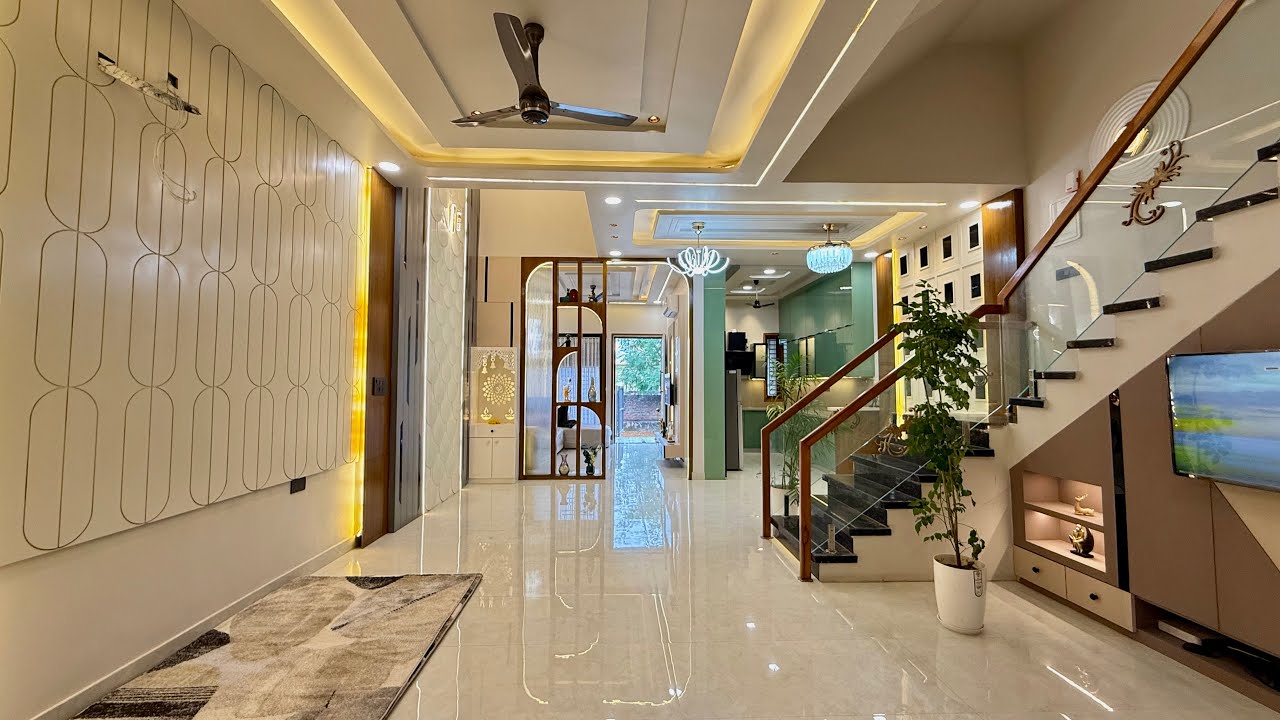 Inside Tour Of 4Bhk Ultra Luxurious Modern House | 150 Gaj House Design ￼With ￼Premium Interior Work