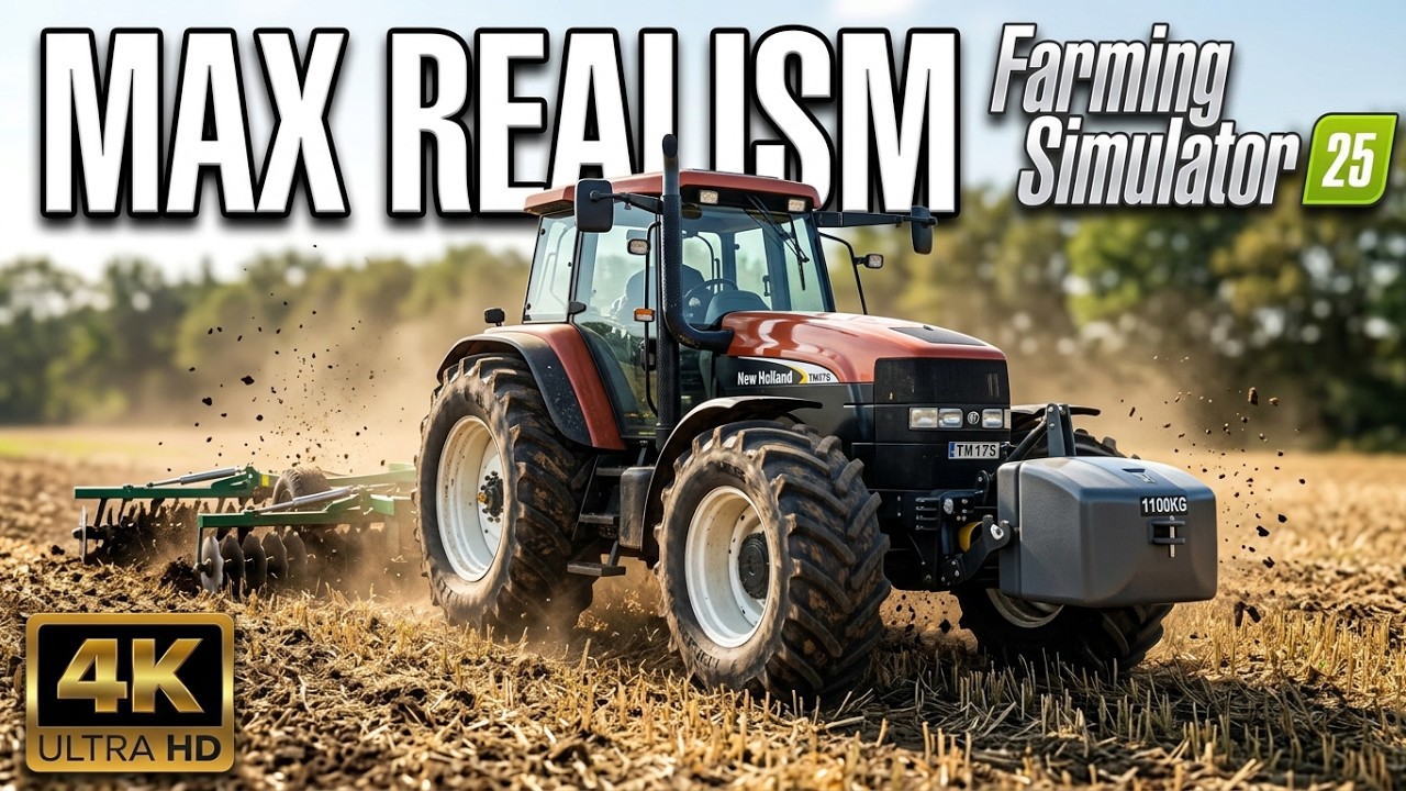 Testing Ultra-Realistic Soil Physics with the New Holland TM175