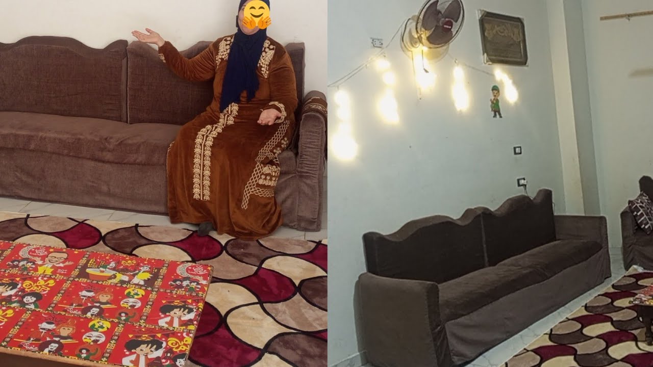 كل تأخيره وفيها خيره 🪘انا اخر وحده تفرش فرش رمضان بس النتيجه🌜 تفرح وآخره الصبر جبر