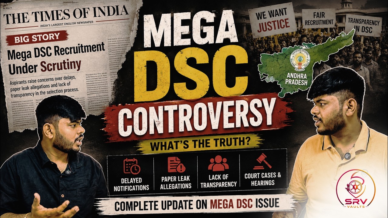 Mega DSC Controversy Explained | What&rsquo;s Happening in AP? | DSC Latest Update | SRV_Vaults