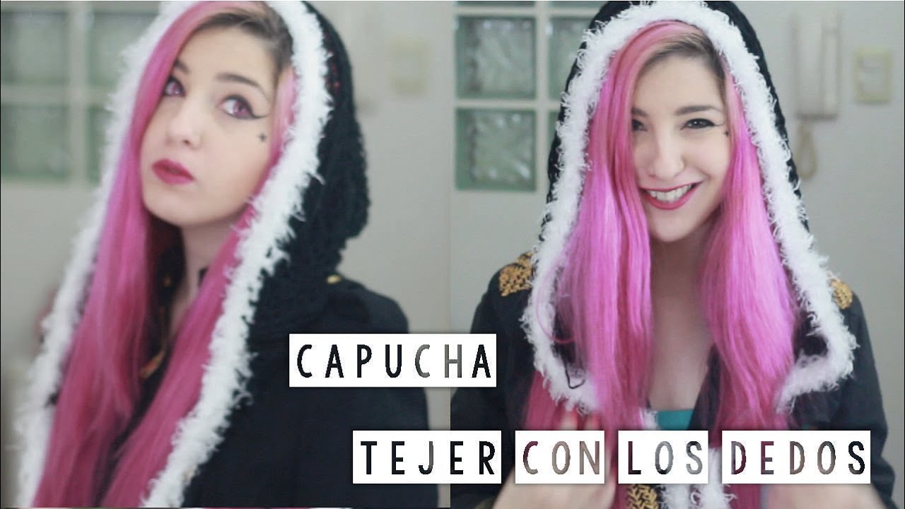 TEJER CON LOS DEDOS ✩ capucha de lana - Ann Look