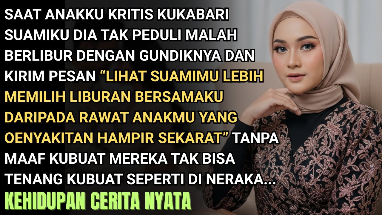 ANAKKU KRITIS SUAMI TK PEDULI PILIH TEMANI PLAKOR LIBURAN PLAKOR MERASA MENANG-KUJADIKAN GELANDANGAN