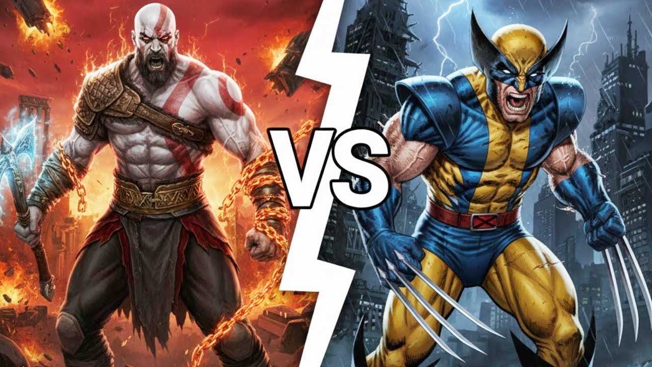 ¡IRA DIVINA vs GARRAS DE ADAMANTIUM! Kratos vs Wolverine: ¿Quién es el verdadero Berserker? 🩸⚔️