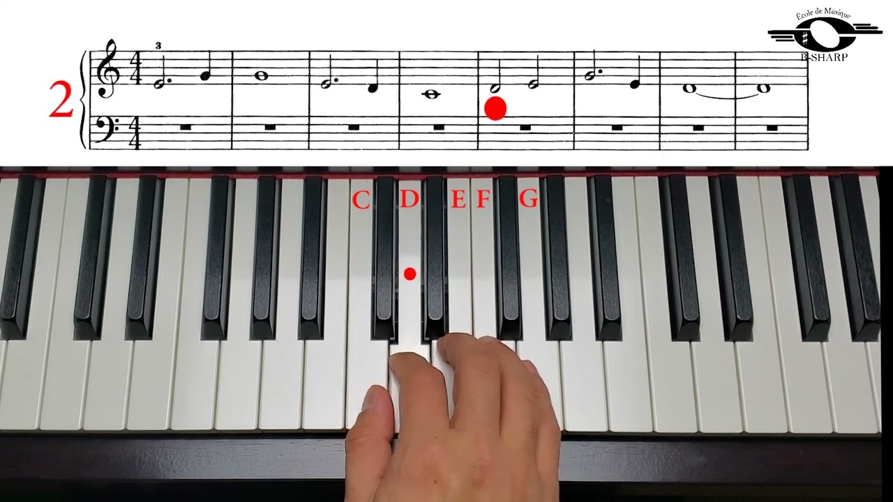 Theme from New World Symphony, Slow version, John Thompson`s easiest piano course, Book 1