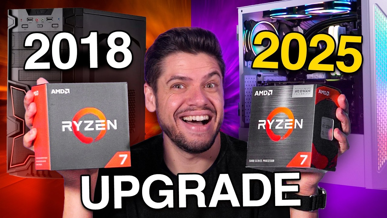 RYZEN ANTIGO vs NOVO: Ryzen 7 2700 vs 5700X3D, COMPENSA o UPGRADE? LADO a LADO em JOGOS e DESEMPENHO