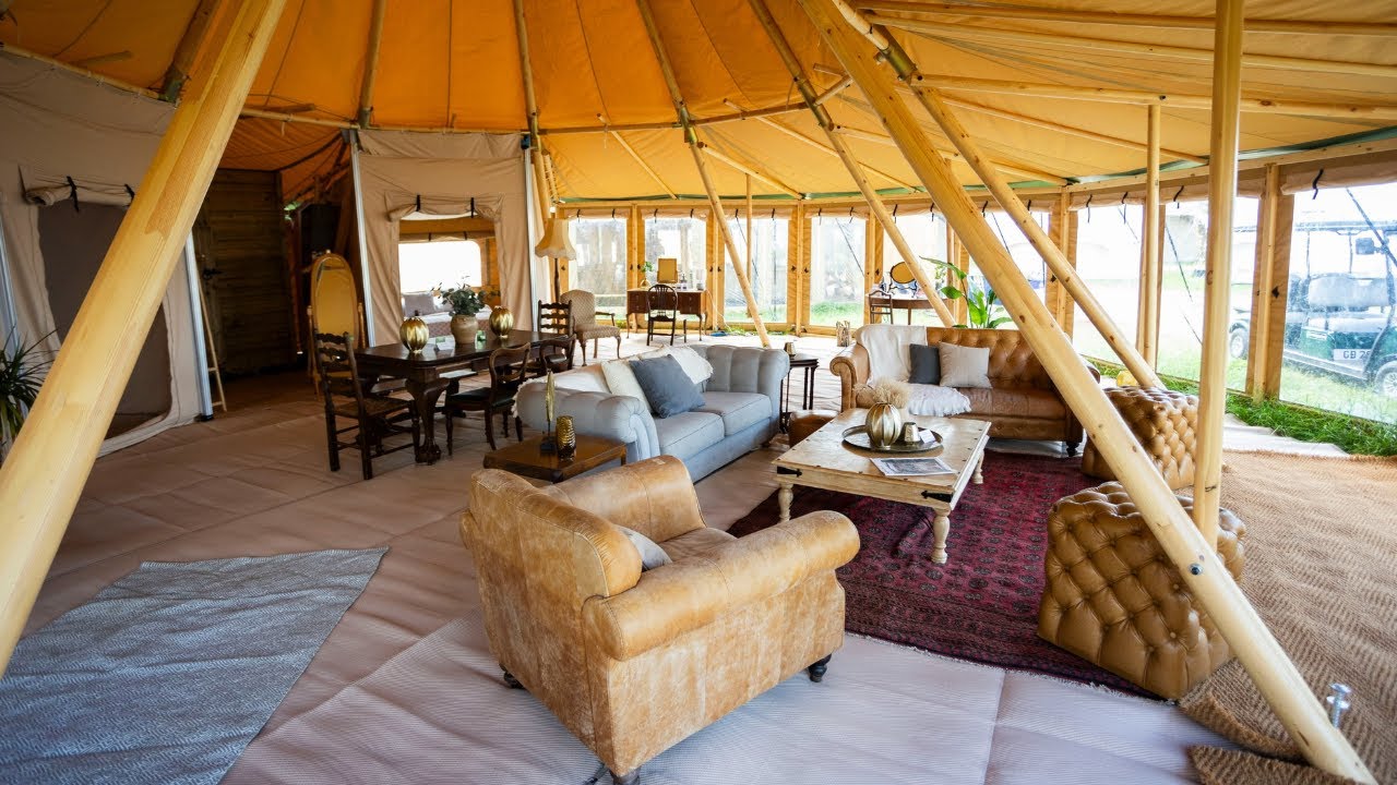 Look inside the exclusive complex where Glastonbury's poshest revellers will camp | SWNS