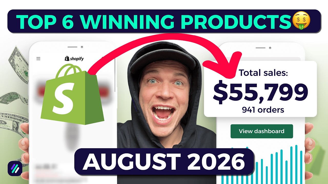 Top 6 Winning Products To Dropship In August 2026 🏆 | Shopify Dropshipping