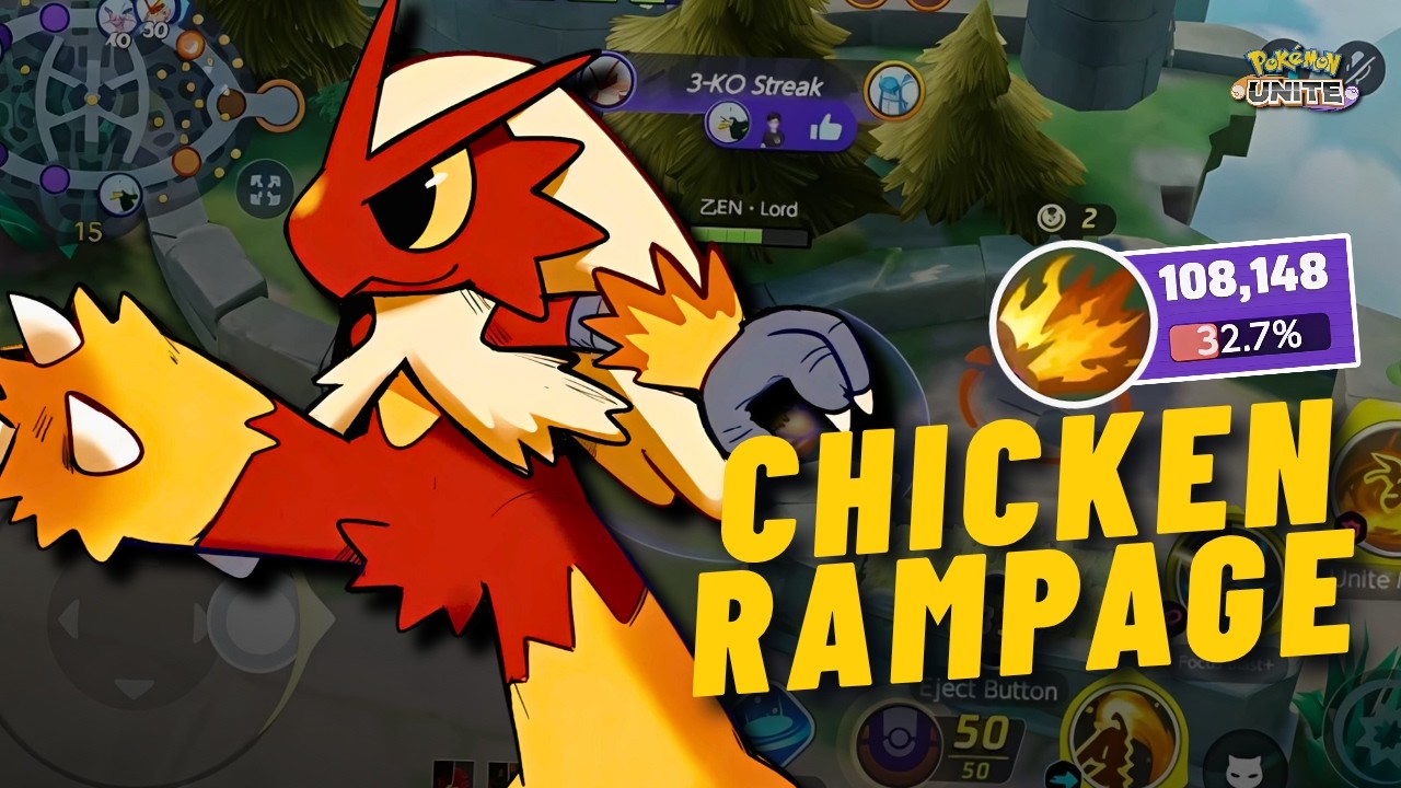 Blaziken The Best Allrounder for Solo Rank Pushing 🐦&zwj;🔥 Pokemon unite #pokemonunite #blaziken