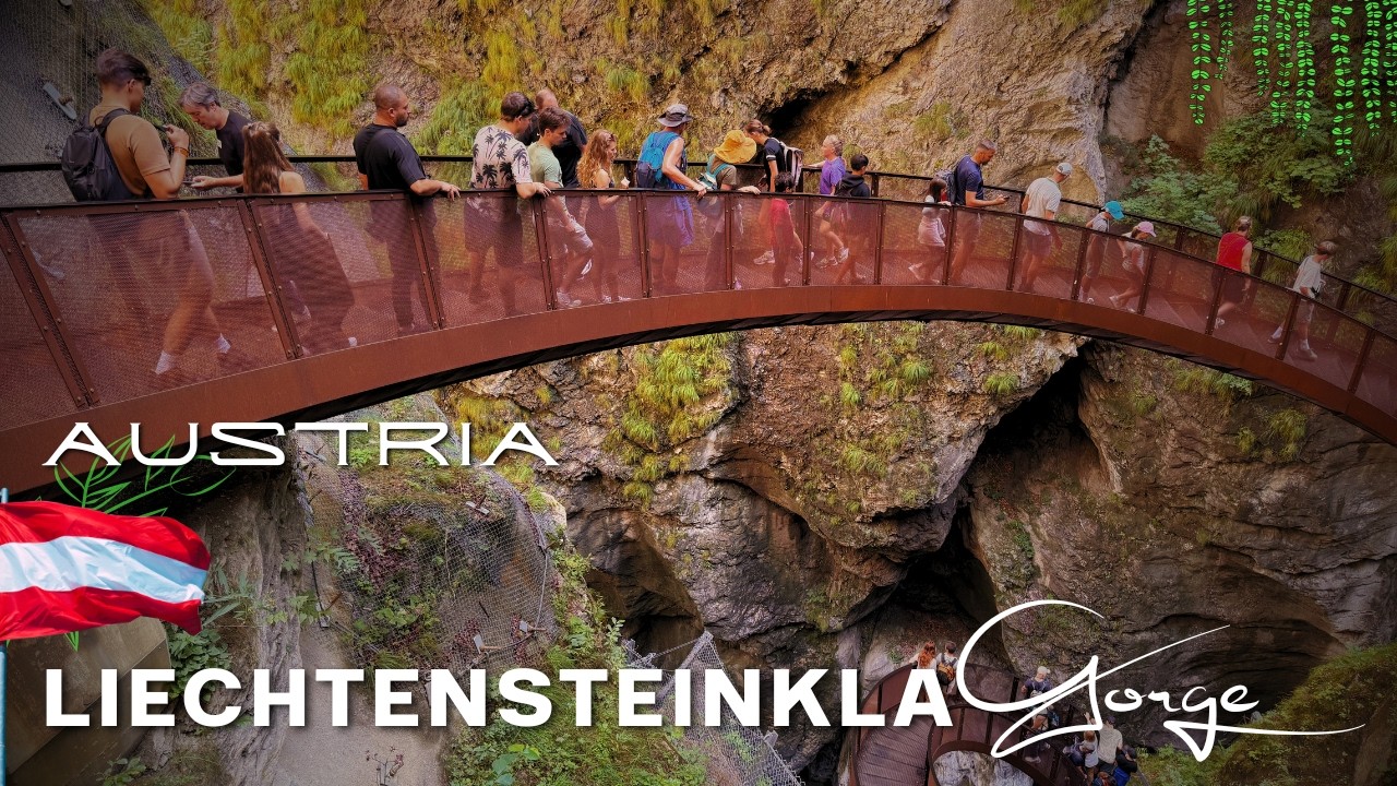 Walk Liechtensteinklamm Gorge | Austria&rsquo;s Alpine Hike in 4K